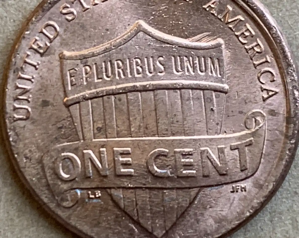 2021---P-Lincoln-Shield-Cent-With-Uncentered-Broadstrike,-Stiff-Collar,-And-Ffd-Coin-#3-Of-3